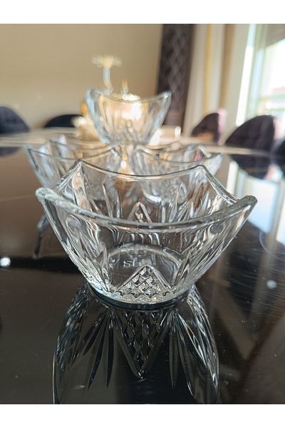 DEKOR ZÜCCACİYE HOME 6-Piece Cut Glass Berlin Bowl