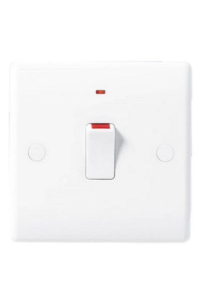 bg&co 20A Double Pole Wall Socket Switch White