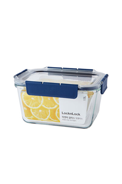 Lock & Lock Topclass Rectangular Leak-Proof Heat-Resistant Glass Food Contain...