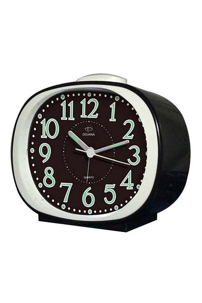 dojana Analog Alarm Clock Black/White