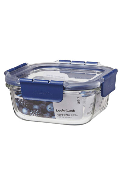 Lock & Lock Topclass Square Leak-Proof Heat-Resistant Glass Food Container 75...