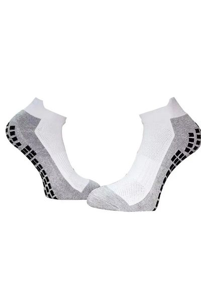 OEM Short Anti-Slip Sports Socks, Professional, Football, Handball, Volleyball, Grip on Sole, White, One