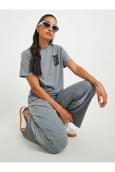 Styli Print Short Sleeve T-Shirt and Joggers Co-Ords
