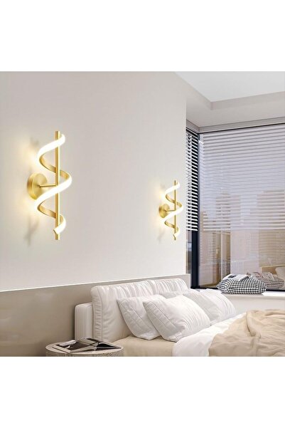 LightPlanet Lampa de perete spirala creativa cu 3 Tipuri De Lumina, COD-9352 GD