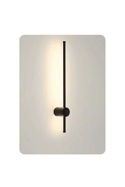 Jiju LED Wall Lamp 80cm Bar Minimalist Design Black Modern 26 W Warm Light, 3 Types of Light