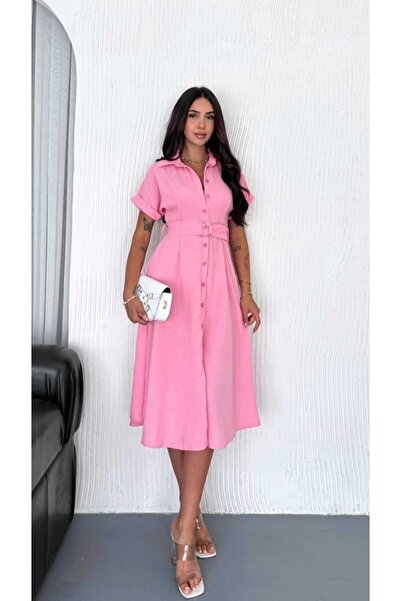 NÜANS MODA فستان القميص