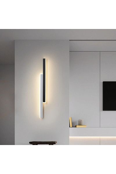 Jiju LED Wall Lamp 3929 Bk+wt 60cm 3 Functions Cold/warm/neutral Light