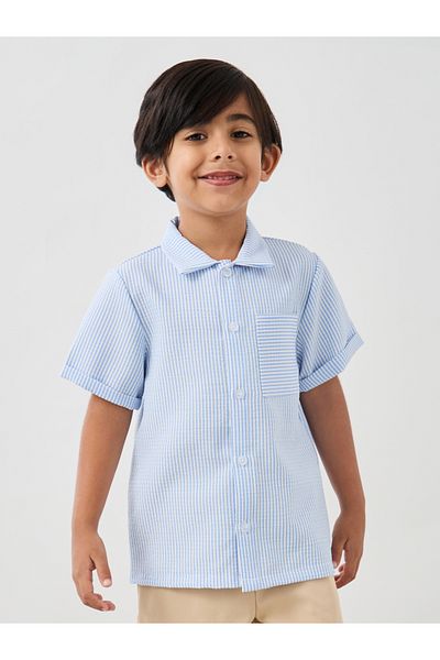Styli Short Sleeve Buttoned Shirt and Shorts Set