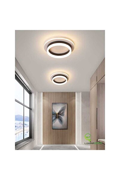 LightPlanet Plafoniera Negru 30 W Rotunda LED Lumina Calda Neutra Rece