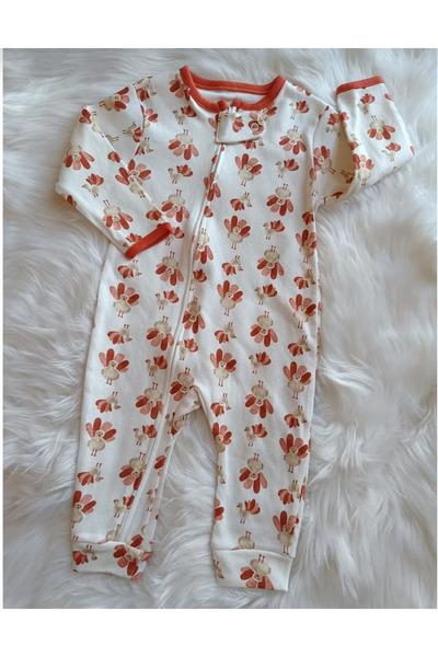 Bamoola Cute Birds Printed 100% Cotton 3-Piece Jumpsuit Set Unisex