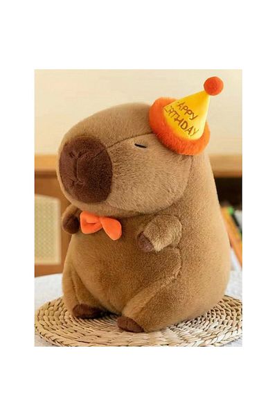 victiny Capibara petrere, Jucărie de plus, VICTINY® Portocaliu, 25 cm