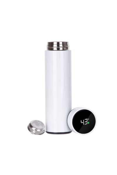 victiny Smart Thermos VICTINY® White with Temperature Indicator