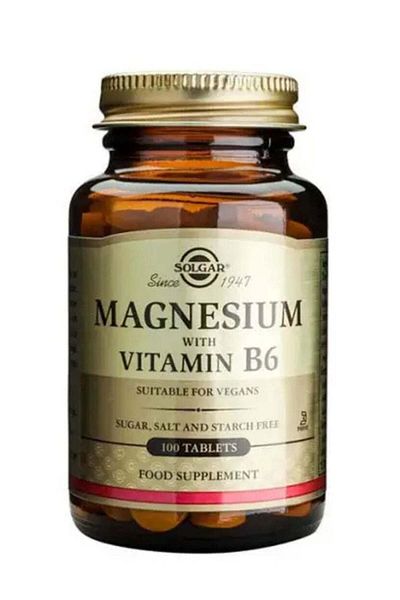 Solgar Magnesium With Vitamin B 6 Tablets 100's