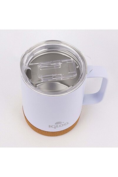 IGLOO Cork Mug 350ml Termos Kupa Bardak Matara BEYAZ