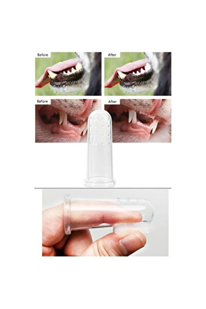 Mersi SHOP Parmağa Takılan Hayvan Diş Kaşıma Fırçası