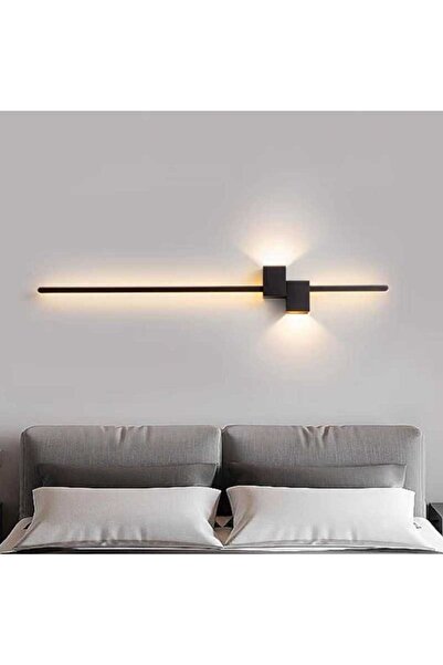 LightPlanet Aplica LED 100cm Bara design Minimalist Negru Moderna 38 W, 3 Tipuri De Lumina