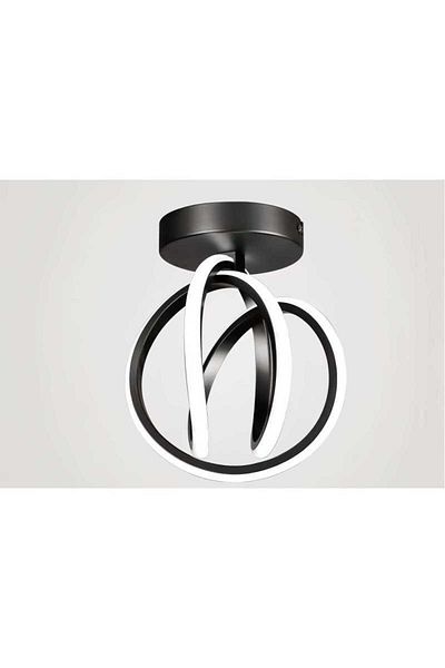 Jiju Lustra LED Black 28 W cu 3 functii lumina calda/rece/neutra