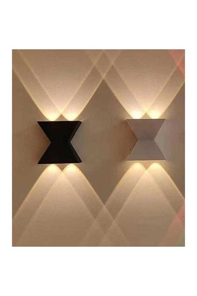 Jiju Black LED wall light 6 W warm light