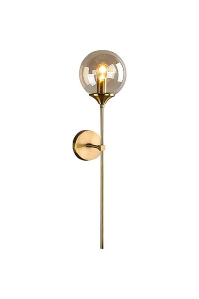 Jiju Wall Sconce Transparent Glass Globe E27x1