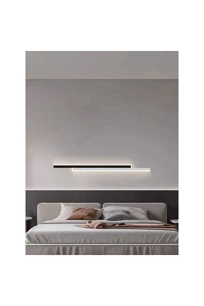 Jiju LED Wall Lamp 3929 Bk+wt 80cm 3 Functions Cold/warm/neutral Light