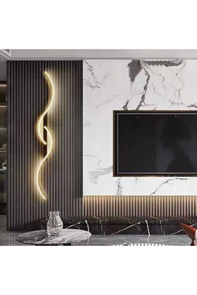 LightPlanet Aplica LED 100cm Bara design Minimalist Negru+Gold Moderna 52 W, 3 Tipuri De Lumina