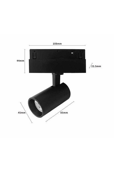 Jiju 3CCT LED spotlight magnetic track, 10W, cold/warm/adjustable light, adjustable intensity