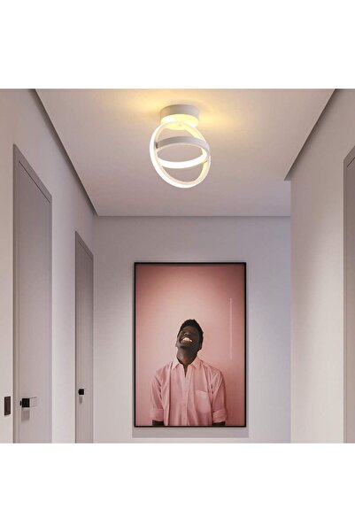 Jiju Plafoniera 2 Cercuri LED Lumina Calda Neutra Rece 26 W