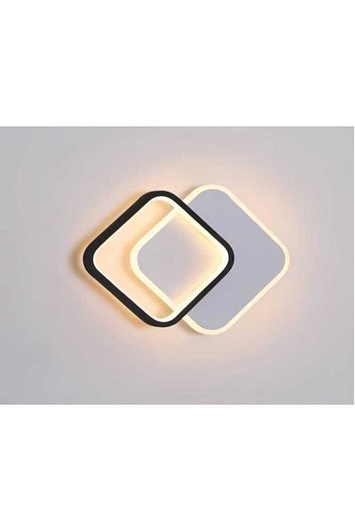 Jiju Black and White LED Wall Lamp 12 W With 3 Functions 3000k/4000k/6500k