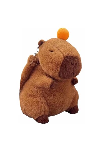 victiny Rucsac de jucărie Plus, Capibara cu portocaliu VICTINY® Maro 35x28 cm