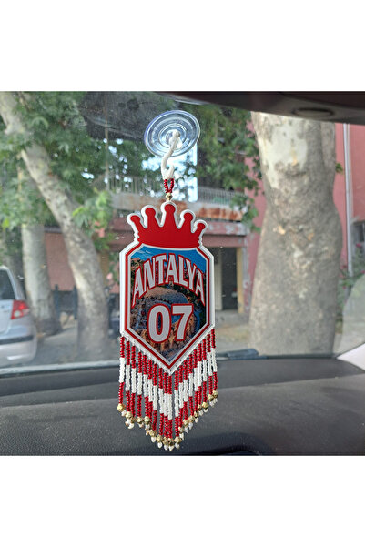 pozantiaksesuardunyasi مرآة سيارة مزخرفة مصنوعة يدويًا من البليكسي جلاس أنتاليا 07. متوفر بصريًا على الوجه الأمامي والخلفي.