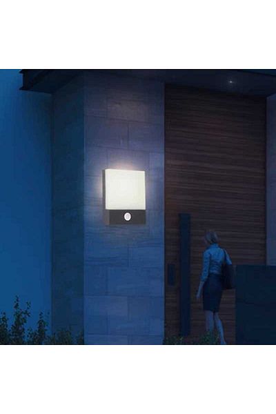 Jiju 24 W LED Wall Light With Motion Sensor Outdoor Warm Light