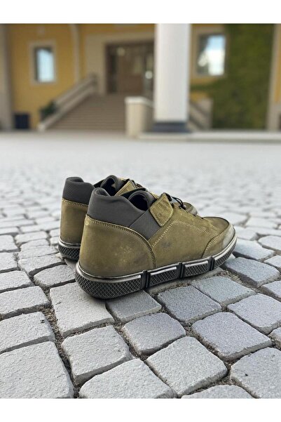 Hammer Jack Bilbao Khaki Torje Genuine Leather Full Orthopedic Casual Daily Men's Shoes