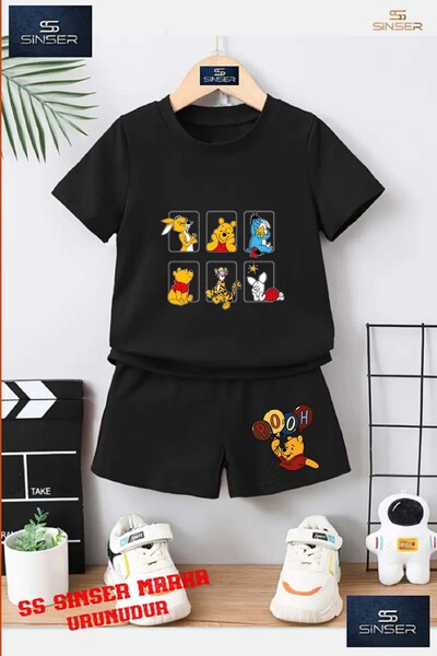 SS SİNSER Tricou cu gât rotund cu imprimeu special „POOH 6LI IN THE SQUARE” U...