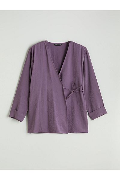 LC Waikiki Kimono pentru damă cu amestec modal cu guler dublu