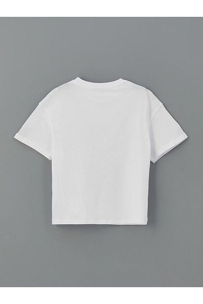 LC Waikiki Tricou pentru fetiță cu imprimeu cu gât crew