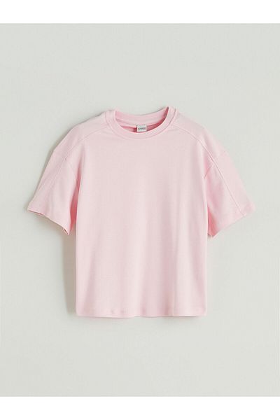 LC Waikiki Crew Neck Girls T-Shirt and Shorts