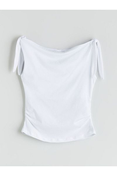 LC Waikiki Flowing Neckline Gathered Blouse