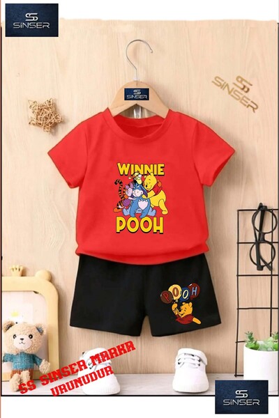 SS SİNSER Παιδικό UNISEX T-Shirt με ιδιαίτερη στάμπα "POOH COKLU SARILAN" με ...