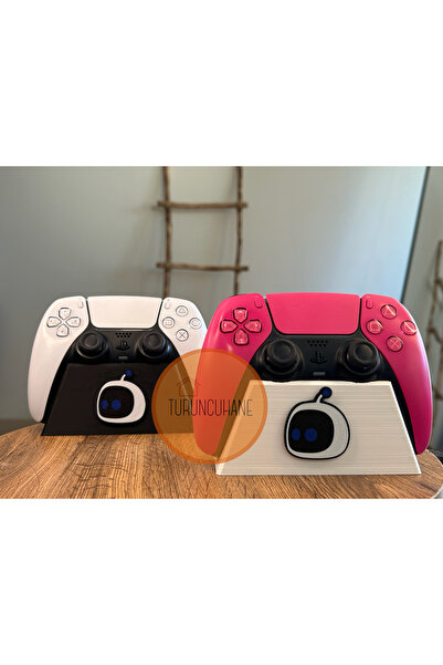 TURUNCUHANE Astro Bot 2 Adet Siyah ve Beyaz Playstation Kol Standı Ps5 Dualse...