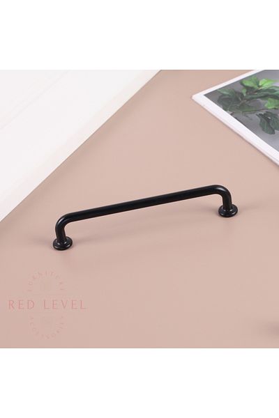 Red Level Liva Black 128 мм Модерни луксозни метални дръжки Модели Дръжка за кухненски шкафове и чекмеджета
