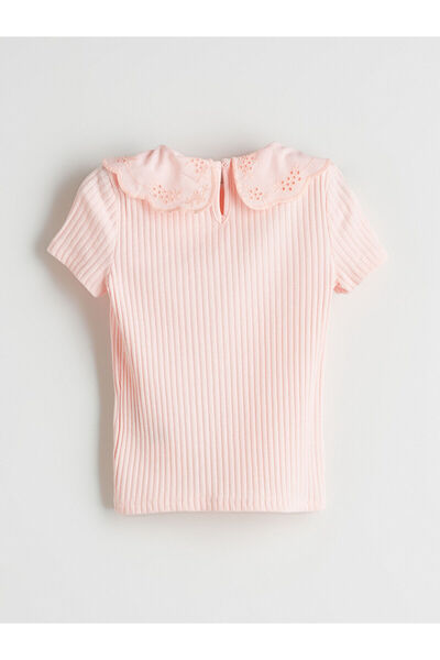 LC Waikiki Βρεφικό μπλουζάκι για κορίτσια με γιακά (S5)