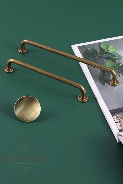Red Level Liva Antique Yellow 160 mm Modern Luxury Metal Handle Models Kitchen Cabinet Drawer Furniture Handle