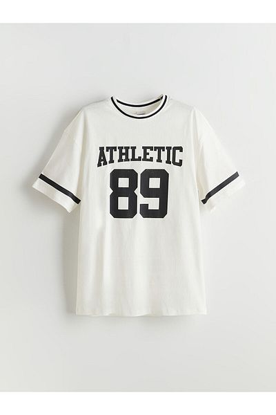 LC Waikiki Crew Neck Printed Girl's T-Shirt