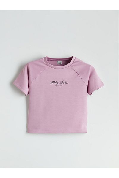 LC Waikiki Crew Neck Soft Touch Girl's T-Shirt