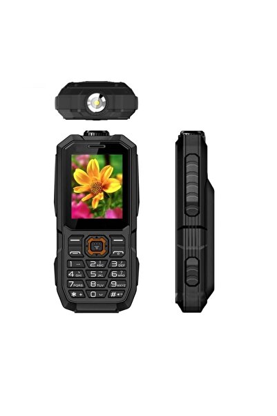 FOXMAG24 Ανθεκτικό τηλέφωνο διπλής κάρτας SIM, ισχυρή μπαταρία 13000 mAh, έγχρωμη οθόνη, φακός, στρατιωτικό