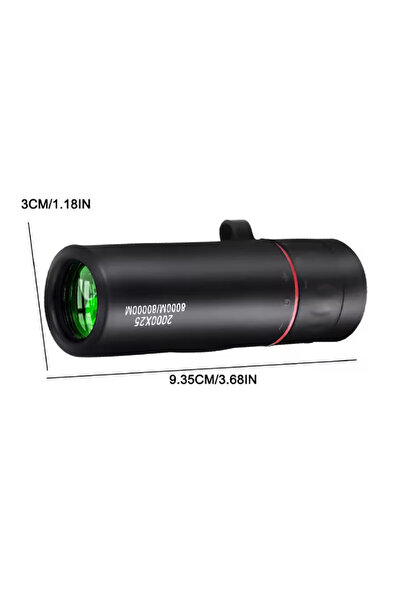 elektrogalaksi Mini Cep Boy 2000x25 HD Monoküler Su Geçirmez El Dürbünü(açık gözlem kamp avcılık kuş gözlemciliği)