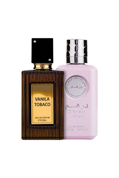 wadi al khaleej Package of 2 perfumes: Vanilla Tobacco 100 ml and Dirham Wardi 100 ml