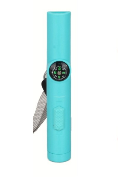 usin Mavi Pusula Düdük Lazer Işık Seviyeli Deprem Kamp Acil Durum El Feneri D...