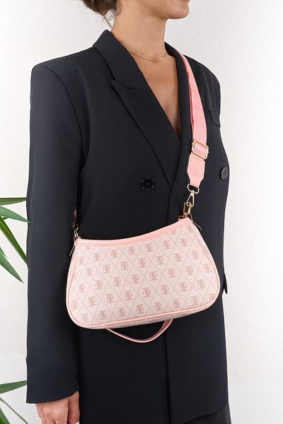 Cosser Farme Monogram Baguette and Crossbody Women's Pink Shoulder Bag