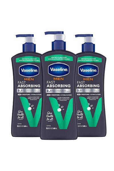 Vaseline Men's Healing Moisture Hand & Body Lotion